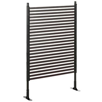 OUTSUNNY Panel De Privacidad Met&aacute;lico Para Jard&iacute;n Exterior Con Patas O Estacas Para Montaje En El Suelo, Modular, 93 Cm De Largo X 22 Cm De Ancho X 150 Cm De A
