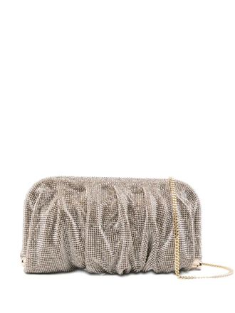 Benedetta Bruzziches embellished gathered clutch - White