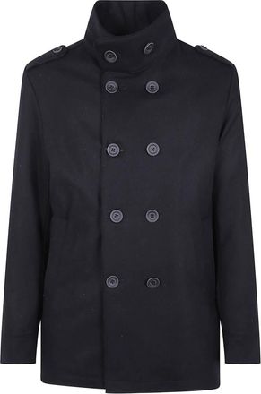 Herno Military Short Peacoat - Heren - Zomerjassen - Blauw - S - Jassen
