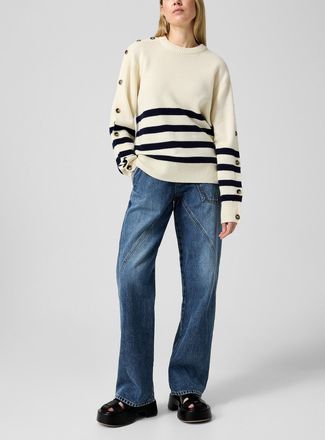 J.W.Anderson Womens Twisted effect carpenter jean