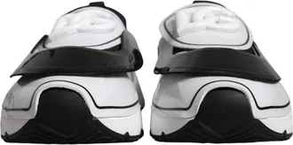 Dolce & Gabbana White Black Logo Plaque Daymaster Sneakers Mens Shoes