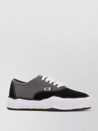Miharayasuhiro two-tone canvas sneakers