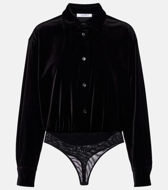 Max Mara Cotton velvet bodysuit