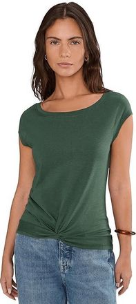 Toad&Co Anza Short Sleeve Shirt Womens Clothing Cilantro : MD, Tencel/Spandex/Lyocell