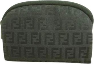 Fendi Pre-owned Bags, female, Green, Size: ONE SIZE Pre-owned Vintage Pouch