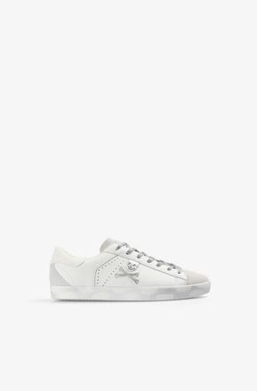 Scalpers Embroidered Side Skull Henry Sneakers in Offwhitesilver at Nordstrom, Size 37