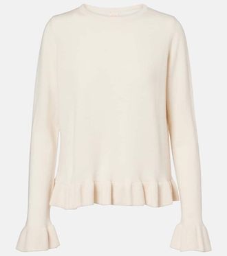 Jardin Des Orangers Ruffled wool and cashmere sweater