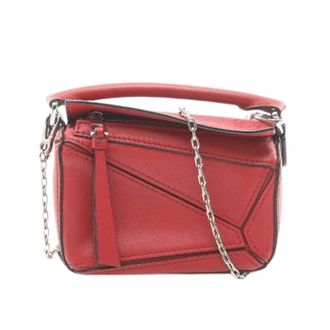 Loewe Pre-owned Mini Bags, female, Red, Size: ONE SIZE Pre-owned Puzzle 2way bag
