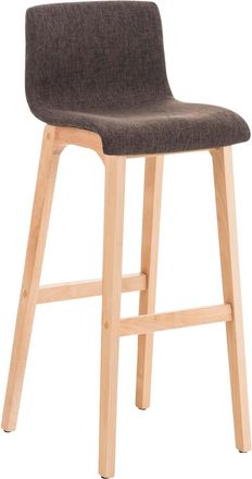 Clp Clp - Taburete Hover Con Base De Madera Marr&oacute;n