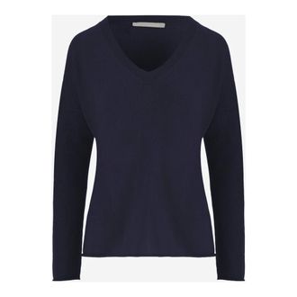 Allude Dames, Truien, Blauw, Maat: XS Kasjmier