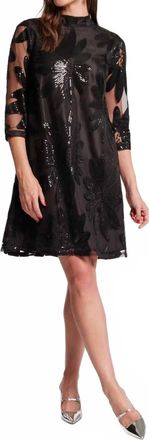 Frances Valentine Diplomat Mini Dress In Black
