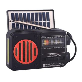 OEM Radio Solar - Antena Fm Multicanal - Altavoz Bluetooth Port&aacute;til - Linterna 100 L&uacute;menes - Memoria Usb 16 Gb - Bater&iacute;a 2000 Mah
