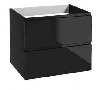 OEM Mueble De Ba&ntilde;o Negro Suspendido De 60x50 Cm Sin Encimera Para Lavabo Modus