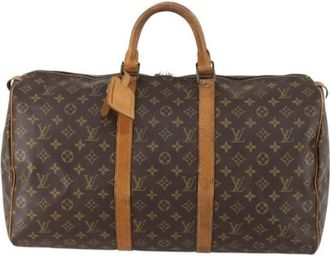 Louis Vuitton Vintage, unisex, Bruin, ONE Size, Pre-owned Weekendtas