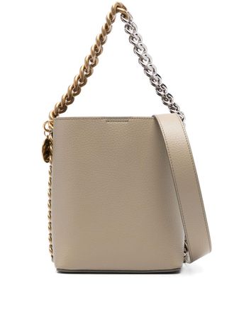 Stella McCartney grained bucket bag - Neutrals