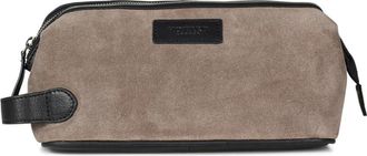 Howard London Steven Washbag - Heren - Toilettassen - Grijs - ONE Size - Su&egrave;de - Tassen