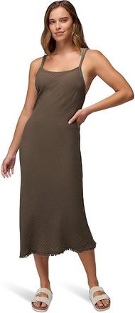 Prana Hideaways Dress Womens Dress Mud : LG (Womens 10-12), Cotton