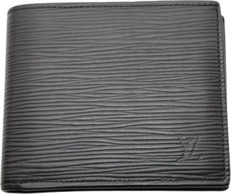 Louis Vuitton Pre-owned Vintage Epi Bi-fold Wallet - Heren - Vintage Accessoires - Zwart - ONE Size - Leer - Vintage
