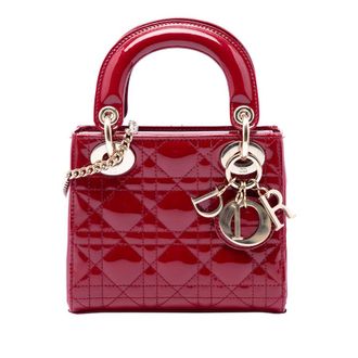 Dior Pre-owned Dior Mini Patent Cannage Lady Dior Ladies ICGRE0ULT4FYGCN3