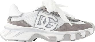 Dolce & Gabbana Cushion Sneakers - Dames - Sneakers - Grijs - 41 EU - Leer - Schoenen