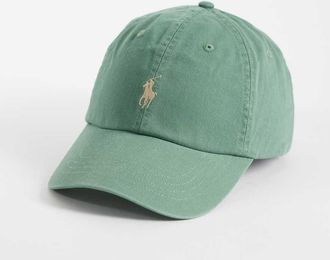 Polo Ralph Lauren Icon - Cappellino con visiera in twill verde chiaro con logo