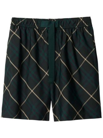 Burberry Vintage check bermuda shorts - Groen