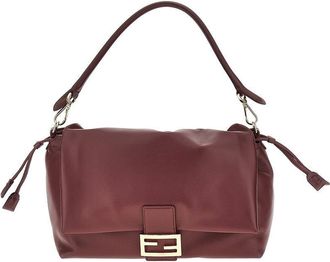 Fendi Large leather Baguette Soft bag Woman One Size