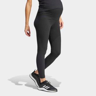 adidas Leggings ADIDAS SPORTSWEAR W MATERNITY LEG, Damen, Gr. XXL, N-Gr, schwarz, Obermaterial: 45% Baumwolle, 45% Viskose, 10% Elasthan, Hosen Leggings