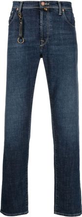 Incotex straight-leg jeans - men - Elastane/Cotton/Polyester/Cotton - 33 - Blue