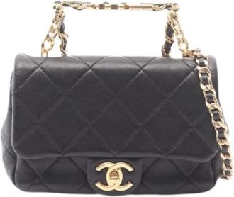 Chanel Pre-owned Mini Shoulder Bag - Dames - Vintage Mini Tas - Zwart - ONE Size - Leer - Vintage