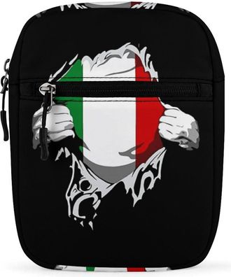 Generic Italian Flag Trendy Crossbody Bag for Men Women Small Satchel Men Sling Adjustable Shoulder Strap Messenger