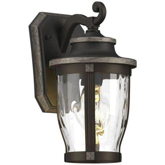 Lindby Lindby L&aacute;mpara De Pared Exterior philody En Marr&oacute;n Aluminio