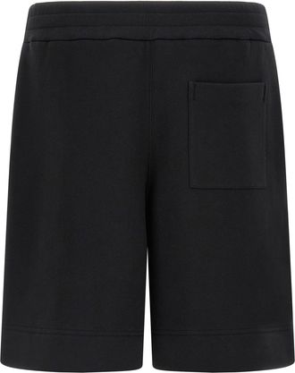 Jil Sander Mens Black Cotton Bermuda Shorts