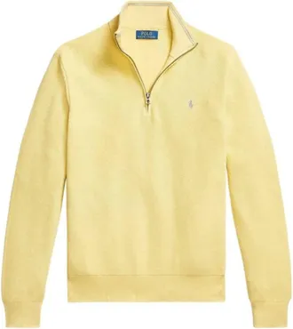 Polo Ralph Lauren Mesh-Knit Quarter-Zip Jumper, Size X-Large