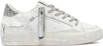 Crime London Witte Sneakers voor een Urban Stijl - Dames - Sneakers - Wit - 37 EU - Leer - Schoenen
