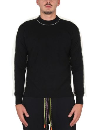 AMBUSH Cross-Neck Knit Sweater With Ribbed Collar