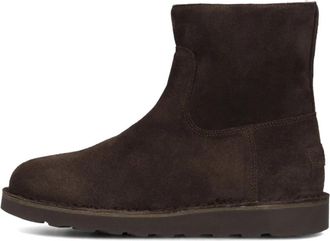Shabbies Amsterdam Bruine Su&egrave;de Rits Enkellaarzen - Dames - Enkellaarsjes - Bruin - 41 EU - Su&egrave;de - Schoenen