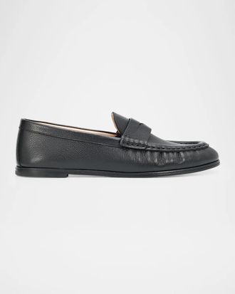 Stuart Weitzman Spencer Leather Penny Loafers