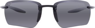 Maui Jim Hookipa Ultra G Neutral Grey Wrap Unisex Sunglasses 336-02B 65