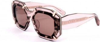 Philipp Plein Womens SPP098V-0D48 SPP098V 53 0D48 Sunglasses - Blush - One Size