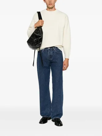 Sunflower Loose Logo-patch Straight-leg Jeans