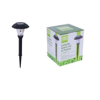 Trade Shop Trade Shop Traesio - Trade Shop - Set 18pz Lampada Solare Led En Picchetto Giardino Nera 14x42cm 4125004