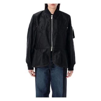 sacai Donna, Giacche, Nero, L, new