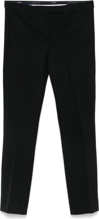 Max Mara Zwarte Crop Straight Broek Stijlvol Ontwerp - Dames - Vrijetijds broeken - Zwart - XL - Broeken