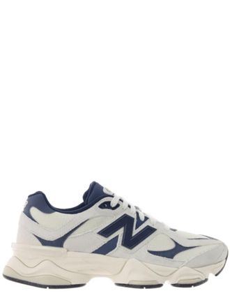 New Balance Blue 9060 Leather Mesh Sculpted Sole Sneakers