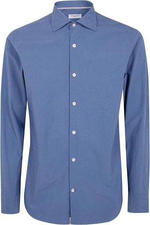 Tintoria Mattei Casual Shirts - Heren - Casual Overhemden - Blauw - XL - Overhemden