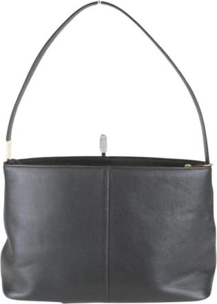 Burberry Pre-owned Handbags, female, Black, Size: ONE SIZE Pre-owned Elegant Carry Bag with Simple Style for Everyday Essentials and Fashionable Touch