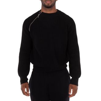 Burberry Zip-Detail Wool Jumper, Size X-Small