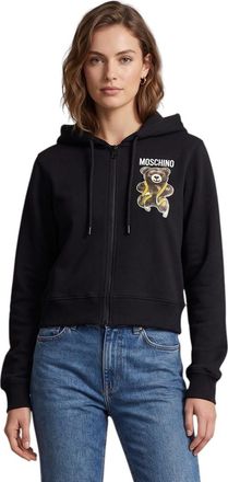 Moschino Black Graphic Hood Sweatshirt