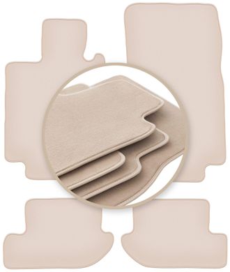 OEM Alfombrillas Beige Premium Para: Mercedes Cl W215 Coup&eacute; 1999-1006